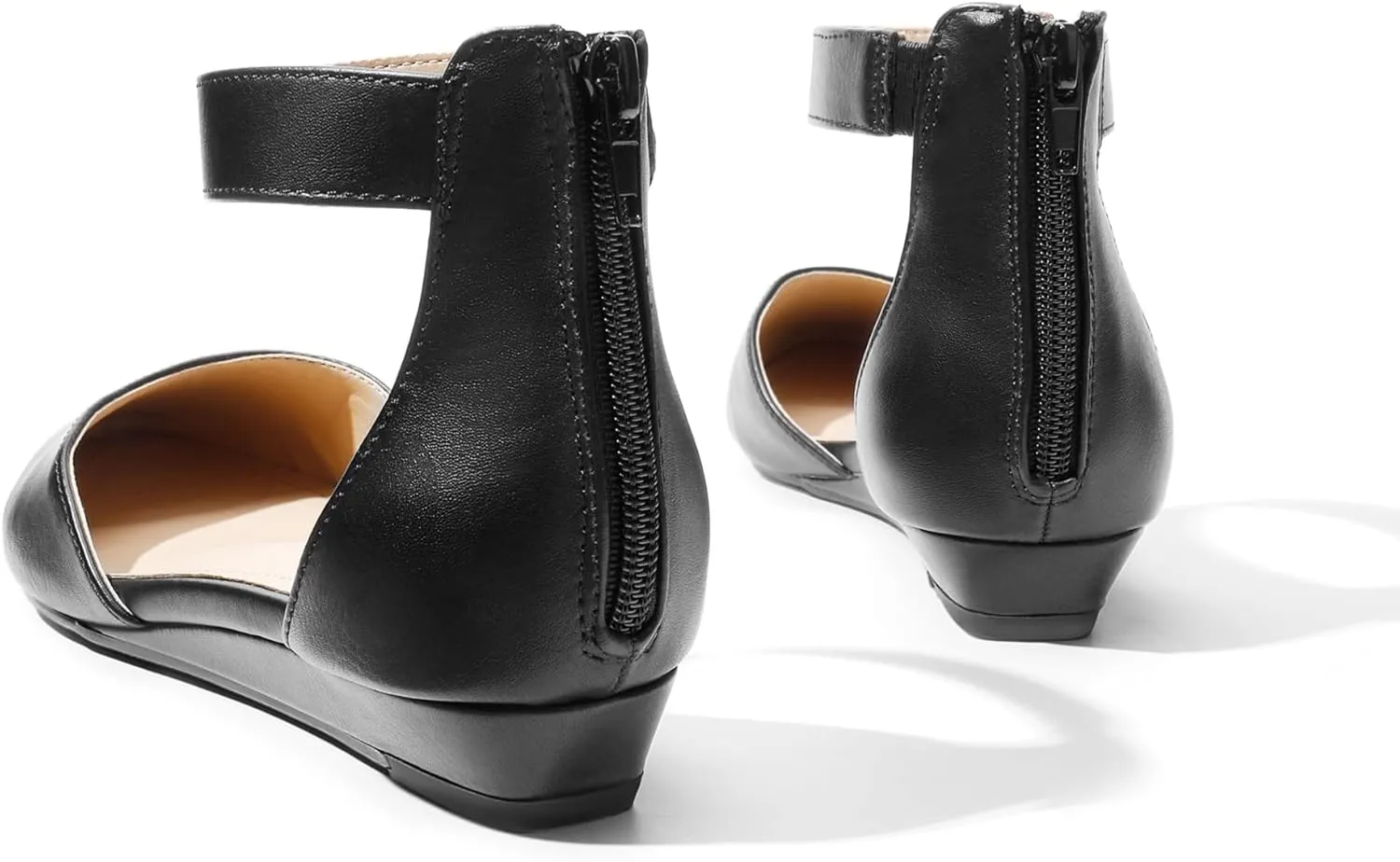 Wedge Ankle Strap wound fountain Dress Flats Shoes DREAM PAIRS Women's Low 