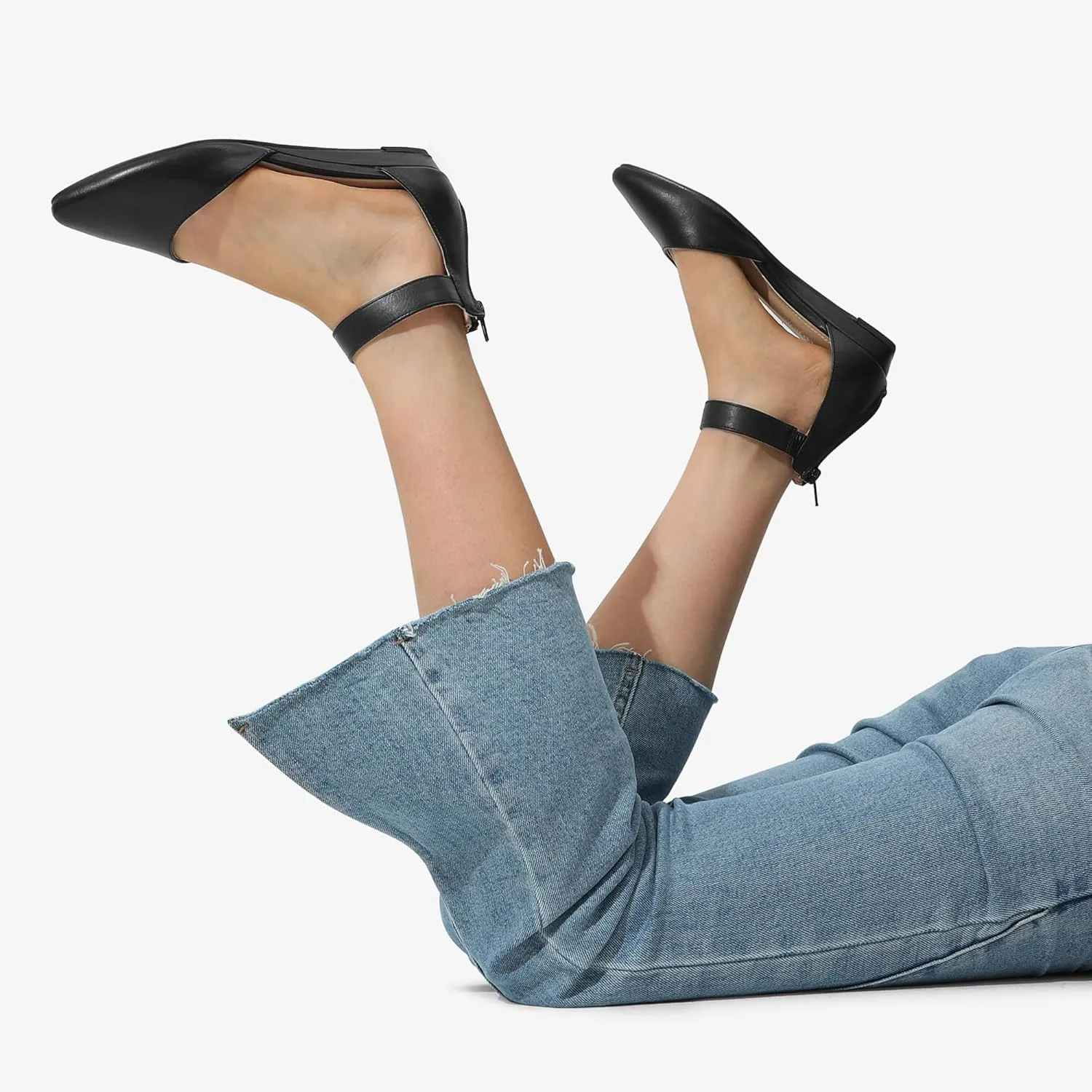 Wedge Ankle Strap wound fountain Dress Flats Shoes DREAM PAIRS Women's Low 