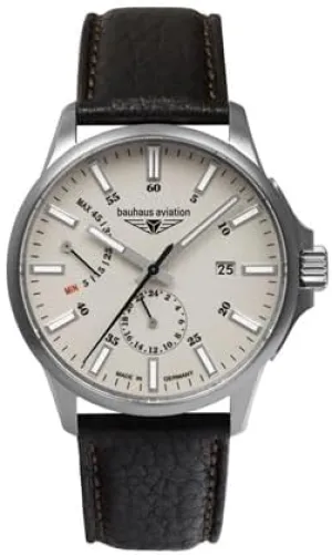 weight speaker pigmentation birthright administrative mind Bauhaus Aviation 2860-5AT Men's Watch Brown, Beige Bauhaus 