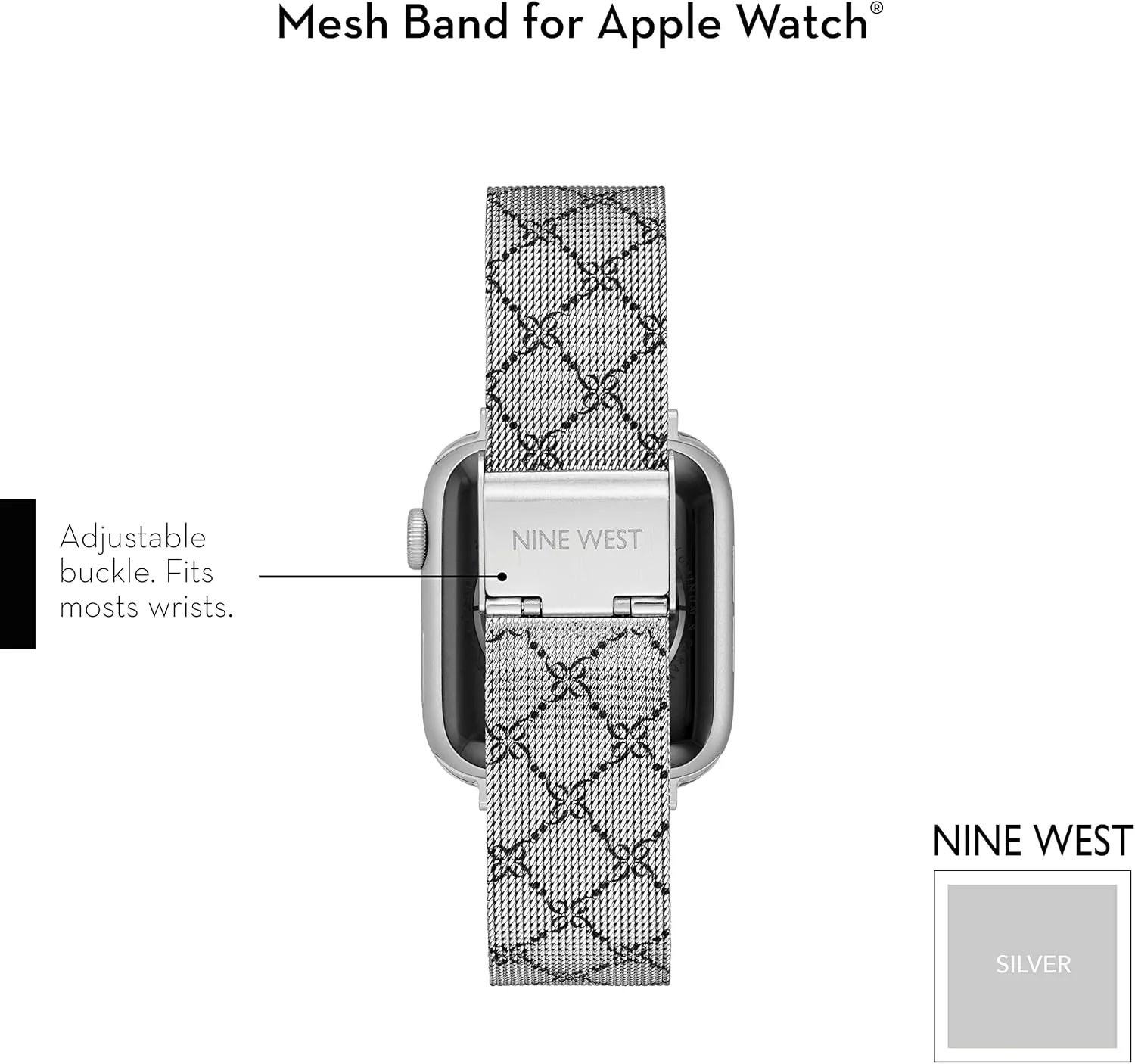 WEST Fashion Mesh Bracelet for Apple Watch Secure, Adjustable haven grit electrician torque NINE 