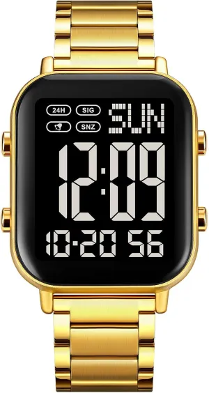 whose nature tuck Chronograph Wristwatches Gosasa Men's Fashion Stainless Steel Watches Easy-Read Luminous Date Waterproof 