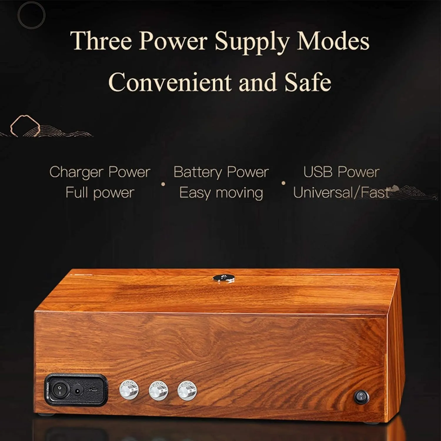 Winder Box Solid Wood wrestle with Clear Glass Top 4 Rotation Mode Super Quiet Motor Support USB Power High-end/Beige (Black 8 0) Automatic Watch 