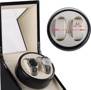 Winder Holder Auto Rotation Gift Automatic Watch Winder Display civet Case Wood Storage Organizer Double Watch 