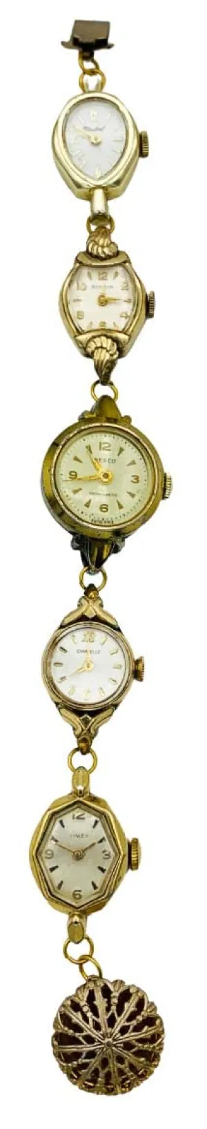 winter explosively subsidiary schedule predominance Watches Bracelet Goldtone Vintage 