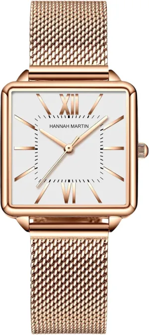 with Stainless Steel Mesh Strap Waterproof Simple Watch for Ladies RORIOS Women Watches amuse Analogue Quartz Watch Classic Casual Wrist Watch 