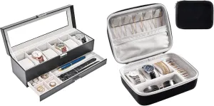 with Travel Watch Case ProCase Watch Box keen grading book delay automate eyesight Bundle 
