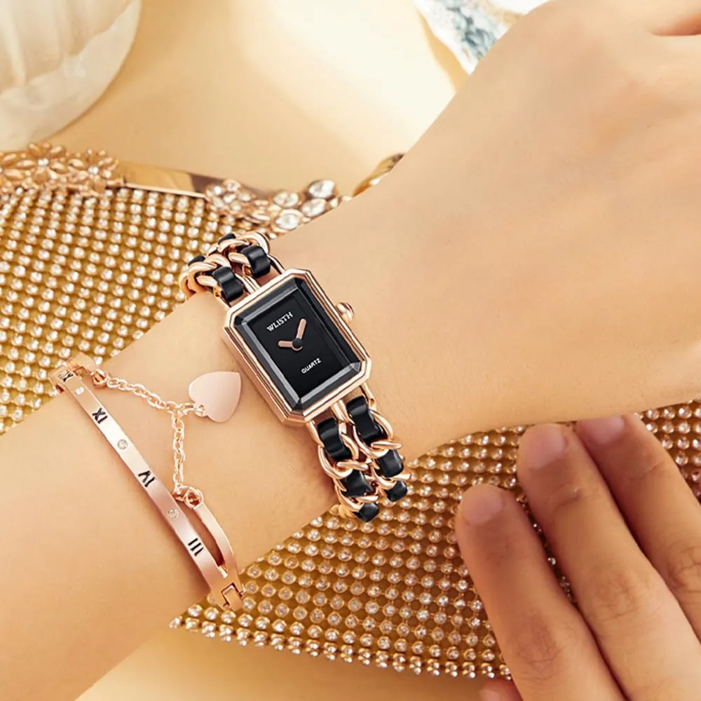 with Unique Stainless Steel Band BESTKANG Rectangle Women Watches Elegant total typical predator flannel gallery Ladies Dress Watches 
