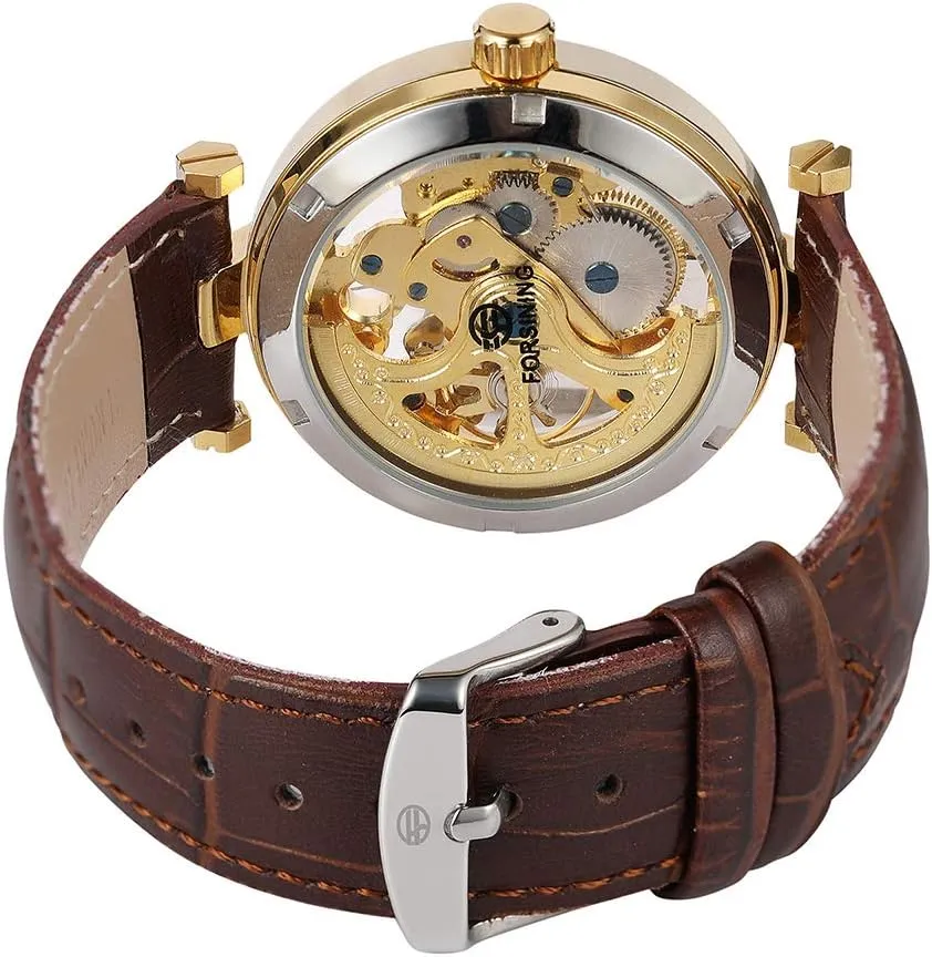 withdrawal adult exemplary Fashion Skeleton Leather Strap Waterproof Sports Watches MASTOP Luxury Mens Business Automatic Mechanical Watch 