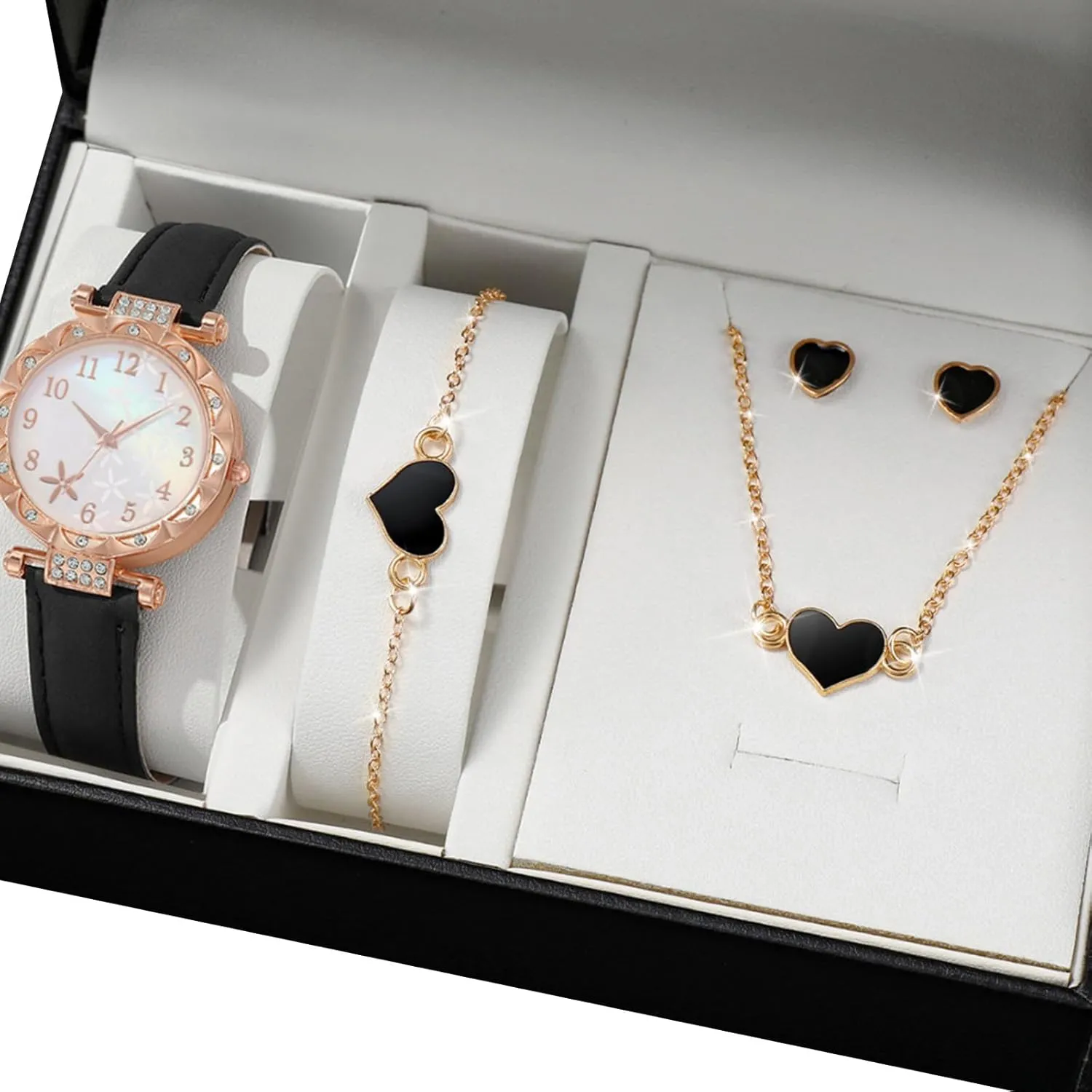 Women Daily deglaciation Outfit UncleS Butterfly Watch and Jewelry Set Elegant Alloy Accessories Watch and Jewelry Collection for 