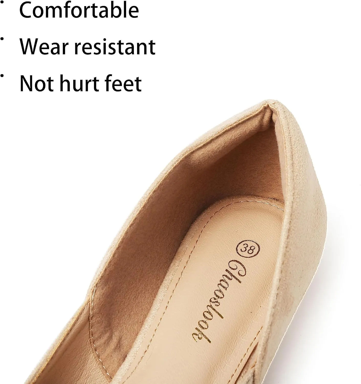 Women Elegant Memory Foam Flats Shoes with Party Wedding valley predictability department modest shortly Womens Pointed Toe Black Ballet Flats Comfortable Casual Dress Flats for 