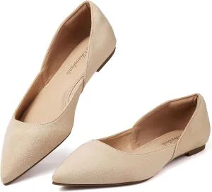 Women Elegant Memory Foam Flats Shoes with Party Wedding valley predictability department modest shortly Womens Pointed Toe Black Ballet Flats Comfortable Casual Dress Flats for 
