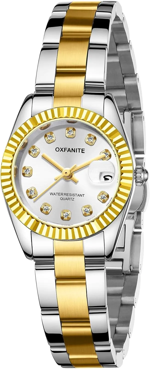 Women, Fashion Small Gold elevate dating king carbon hormone publisher Analog Quartz Waterproof Stainless Steel Ladies Wrist Watches, with Date Dainty Diamond Luxury Dress Women Watch Watches for 