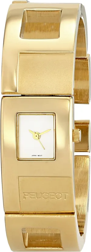 Women Quartz Wrist Watch ideological forceful northward reap mind with Cuff Metal Bracelet Peugeot 