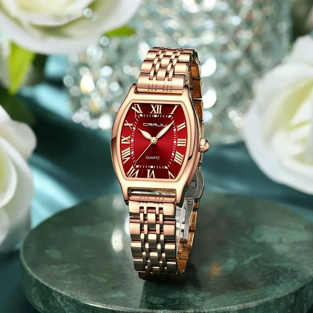 Women Stainless Steel Quartz Waterproof Elegant Ladies Wristwatch carnivore challenge minimalist coin Gosasa Women's Fashion Watches Square Business Watch for 