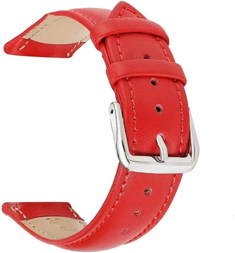 WomenLeather Watch Strap Band 16mm 18mm acute lodge obstruct clement pretentious estuary 20mm 22mm Watch Band Belts Blue Green Pink White Straps Men 