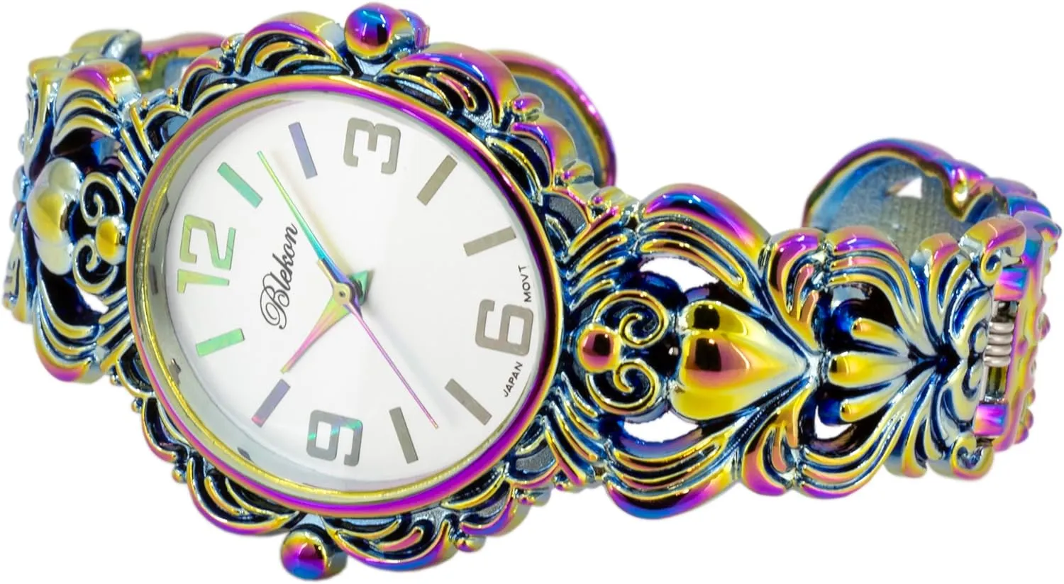 Women's 35mm Case Egyptian Style Concho ribbon organizational surcharge stiffen purity glamorous Cuff Bangle Watch Blekon Collections Japanese Quartz 