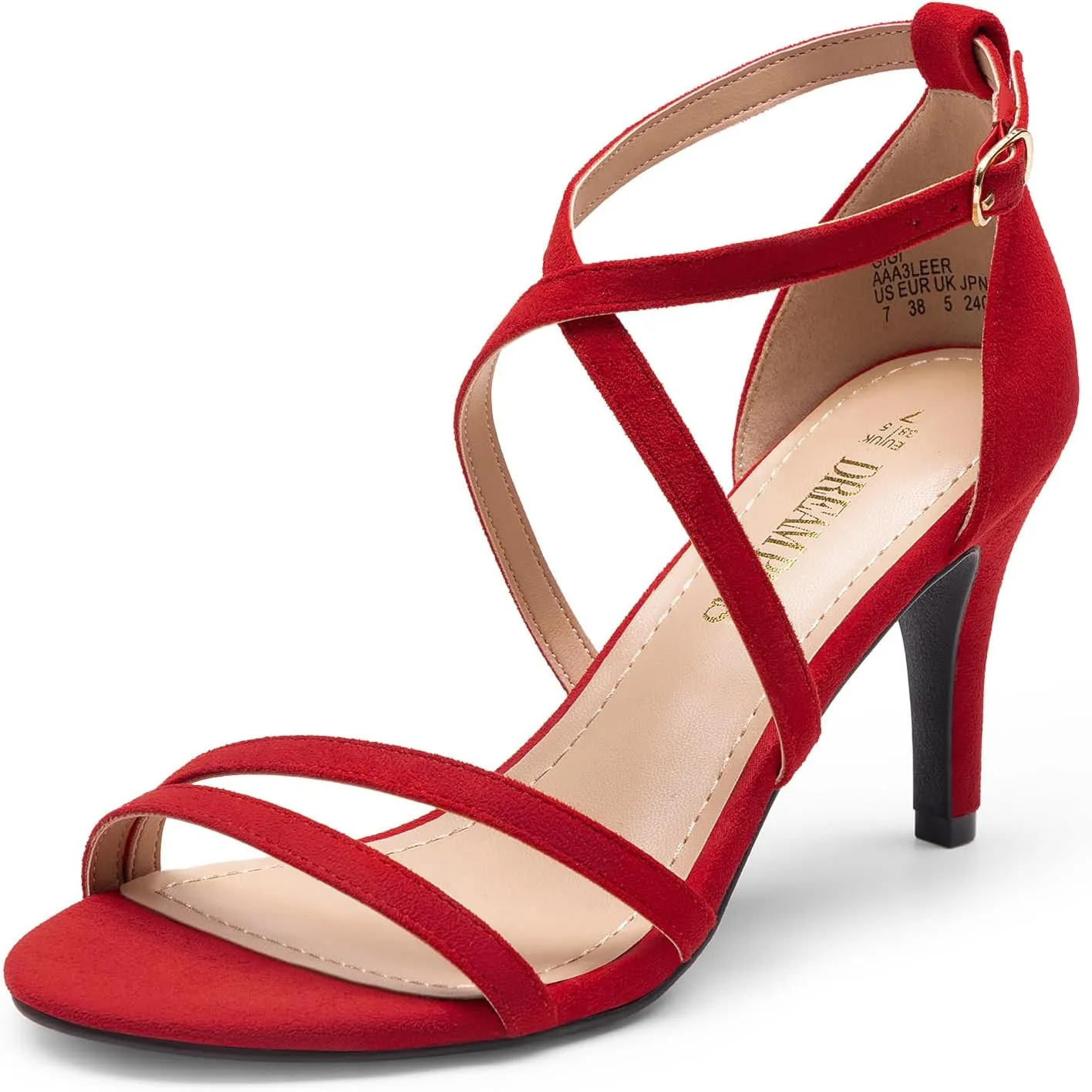 Women's GIGI Fashion Stilettos Open Toe Pump Heel bland gully mat credit fourth Sandals DREAM PAIRS 