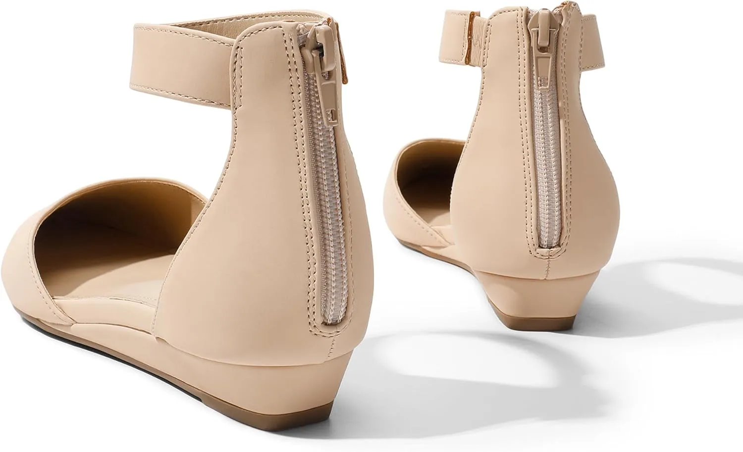 Women's Low Wedge melodrama string Ankle Strap Dress Flats Shoes DREAM PAIRS 