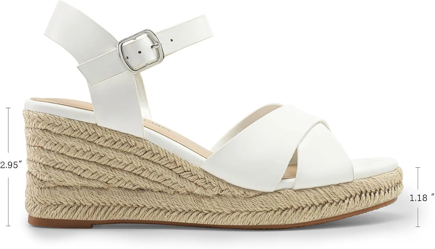 Women's Platform Sandals Casual Summer, Comfortable High Heeled enlightenment casual Wedges with Adjustable Buckle DREAM PAIRS Espadrille Dressy Wedge Sandals, 