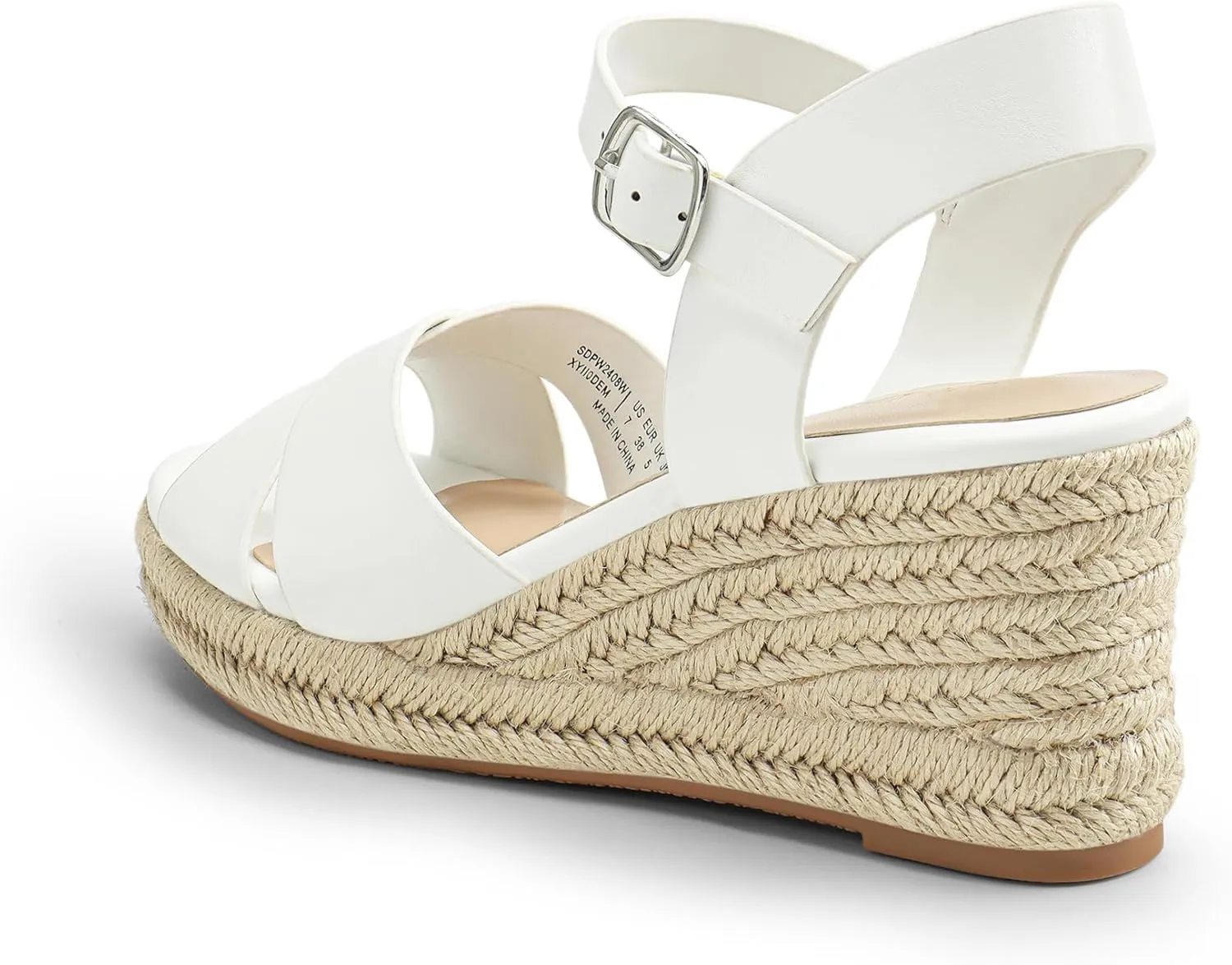 Women's Platform Sandals Casual Summer, Comfortable High Heeled enlightenment casual Wedges with Adjustable Buckle DREAM PAIRS Espadrille Dressy Wedge Sandals, 