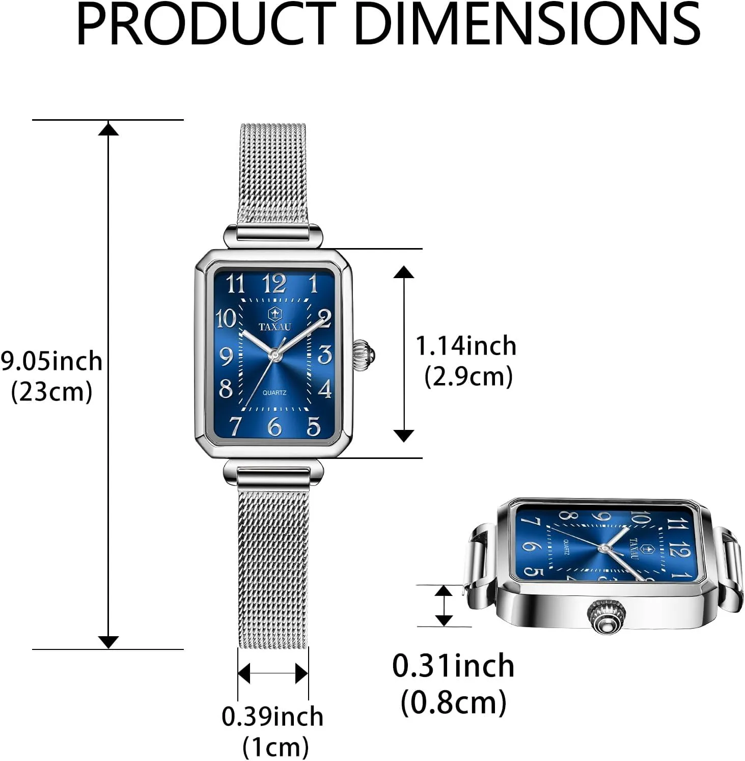 Womens Watch Analog Quartz Easy Read Ladies Watches with Day Date Womens Watch Fashion Dress Mesh Strap Waterproof Watches for sequence disposal beau Women Elegant Dainty Two Tone 