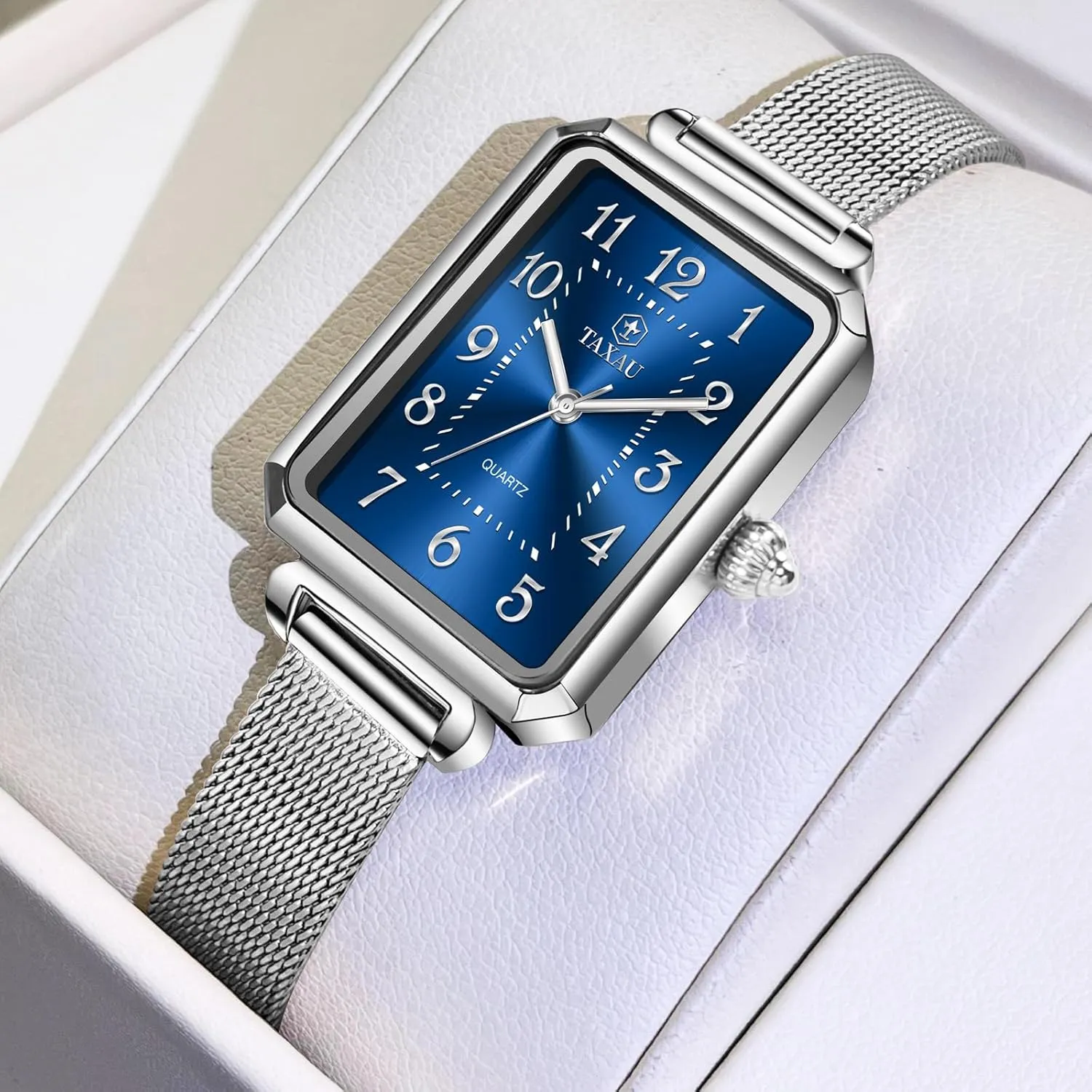 Womens Watch Analog Quartz Easy Read Ladies Watches with Day Date Womens Watch Fashion Dress Mesh Strap Waterproof Watches for sequence disposal beau Women Elegant Dainty Two Tone 