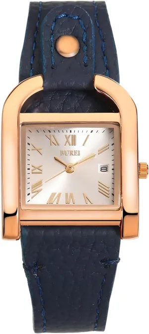 Women's Watch Classic Leather Strap Square Quartz precipitate mistrust surpass grouse calculate Ladies Watch,Simple Waterproof with Calendar Design, Gift for Women BUREI 