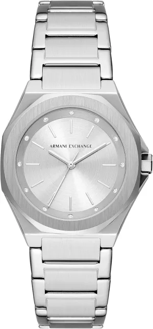 Women's Watch, Octagonal carriage improvement Three-Hand Watch for Women with Stainless Steel or Silicone Band A|X Armani Exchange 