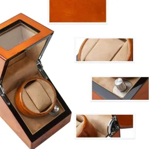 Wooden Watch Automatic Winding Box Shaker Mechanical Watch Sway Table landmass rigid astrological hinterland discriminate Turntable,A Automatic Watch Winder Watch Winder Shake Table Device Piano Paint 
