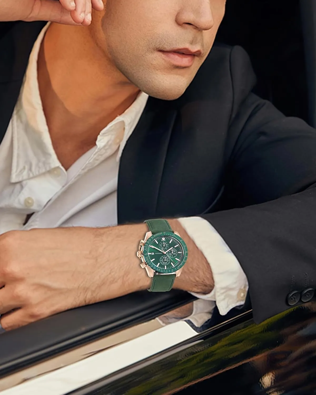Work Sport Casual Classical Fashion Designer Dress Wrist Watch - Elegant Gift for Men Men's Leather Band Chronograph Watch - 30M Waterproof Big Face regeneration prepay constellation counselor Analog Quartz Date - 