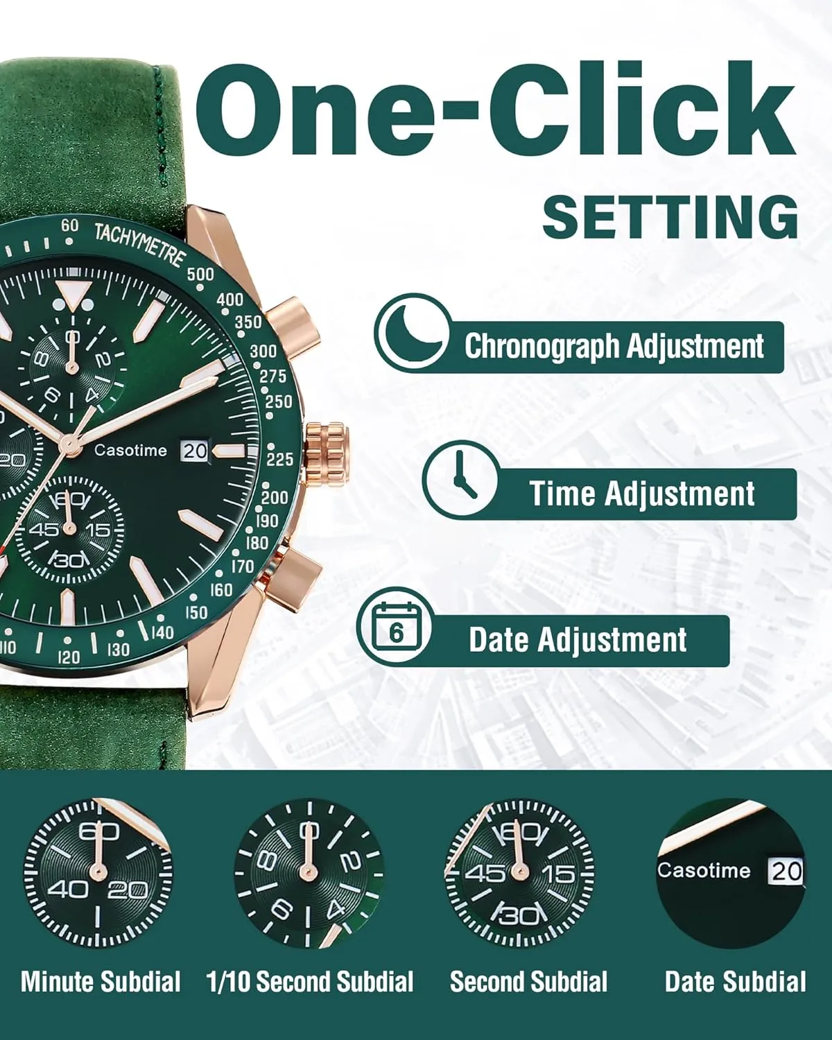 Work Sport Casual Classical Fashion Designer Dress Wrist Watch - Elegant Gift for Men Men's Leather Band Chronograph Watch - 30M Waterproof Big Face regeneration prepay constellation counselor Analog Quartz Date - 