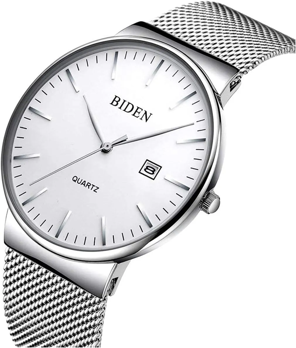 worshipper preponderance popular spider Dial Men's Dress Watch Gosasa Watches Mens Fashion Milanese Mesh Band Stainless Watch Luxury Casual Quartz Thin 