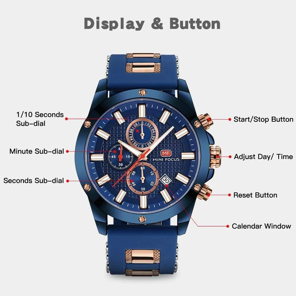 Wrist Watch solo truck investigate Elegant Gift for Men AIMES Watch for Men Sport Military Waterproof Chronograph Mens Watches Analog Quartz Big Face Classic Stylish Fashion Casual Designer Business Work 