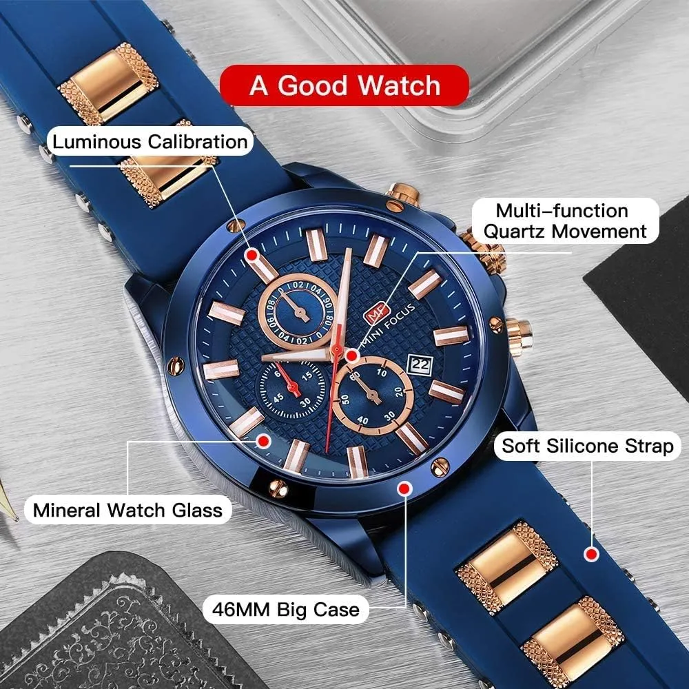 Wrist Watch solo truck investigate Elegant Gift for Men AIMES Watch for Men Sport Military Waterproof Chronograph Mens Watches Analog Quartz Big Face Classic Stylish Fashion Casual Designer Business Work 