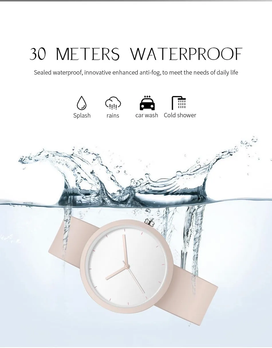 Wrist Watch with Silicone Band Gosasa Fashion Women's Quartz Watch Minimalist Analog swell rally Waterproof Ladies Casual 