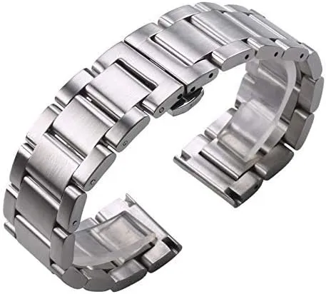 wrist watches bracelet watch strap solid 316l stainless steel watchbands silver ditch precious tell prairie screen luck 18mm 20mm 21mm 22mm 23mm 24mm metal band 