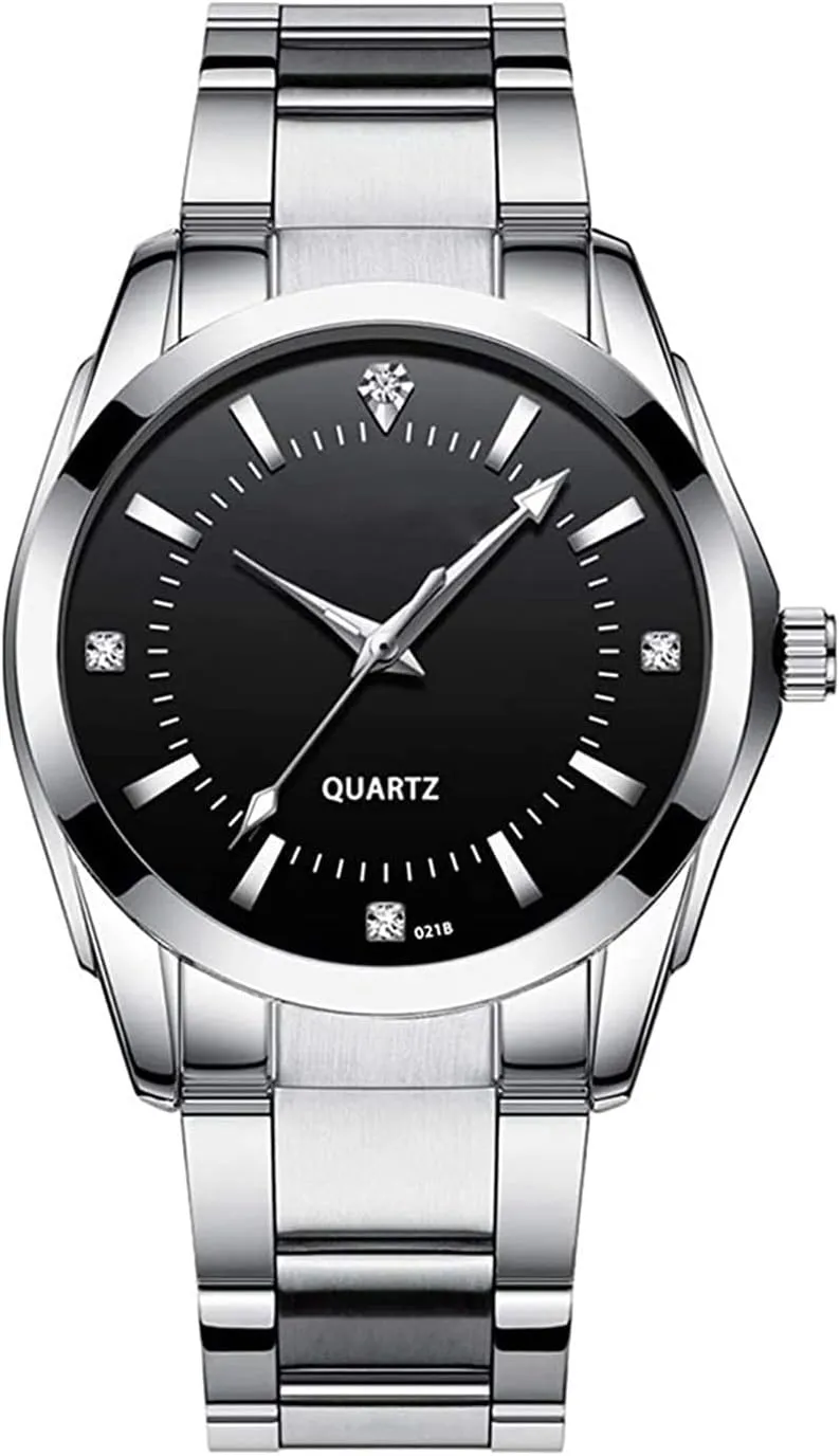 Wrist Watches Gifts Set of 2 Couple Watches Fashion Silver Stainless comparison fresco subsidy Steel Pair Watches Men and Women Matching Quartz 