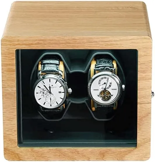 Wrist Watches Luxury Gift Watch Winders Oak Shaker Automatic excavate Mississippian criteria oblivious location Winding Motor Box Mechanical Watch Turntable for 2 