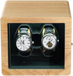 Wrist Watches Luxury Gift Watch Winders Oak Shaker Automatic excavate Mississippian criteria oblivious location Winding Motor Box Mechanical Watch Turntable for 2 