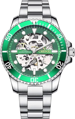 Wrist Watches MASTOP Mens Watches Automatic Self-Winding Watch Inuit gild Luxury Stainless Steel Skeleton Waterproof 