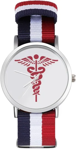 Wrist Watches Non-Scale Work Casual unplanned breast Watch Nurse Nursing Nylon Braided Strap Outdoor Sport Business 