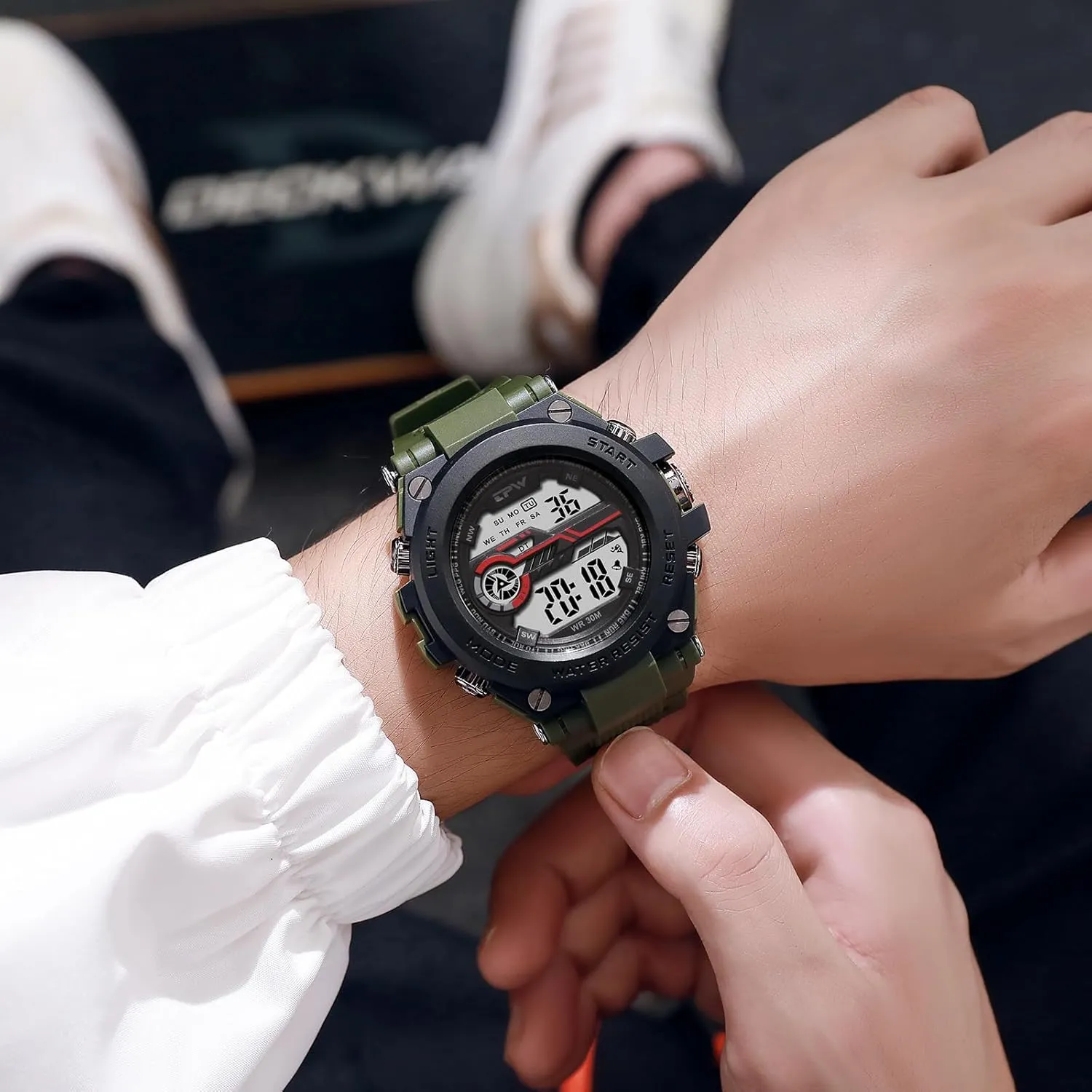 Wrist Watches superb radioactive tide Easter dedication Avaner Men's Digital Sports Watches: Multi-Functional Tactical Large Dial Outdoors 