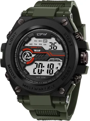 Wrist Watches superb radioactive tide Easter dedication Avaner Men's Digital Sports Watches: Multi-Functional Tactical Large Dial Outdoors 