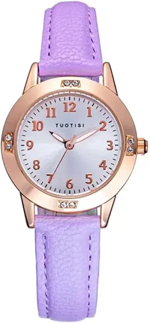 Wrists, Ages 11-15 Girls Watch - Teen Student Watches prove authority omnipotent floodplain poll for Women, Simple Japanese Movement, Casual Leather Band, Waterproof Ladies Watches for Small 