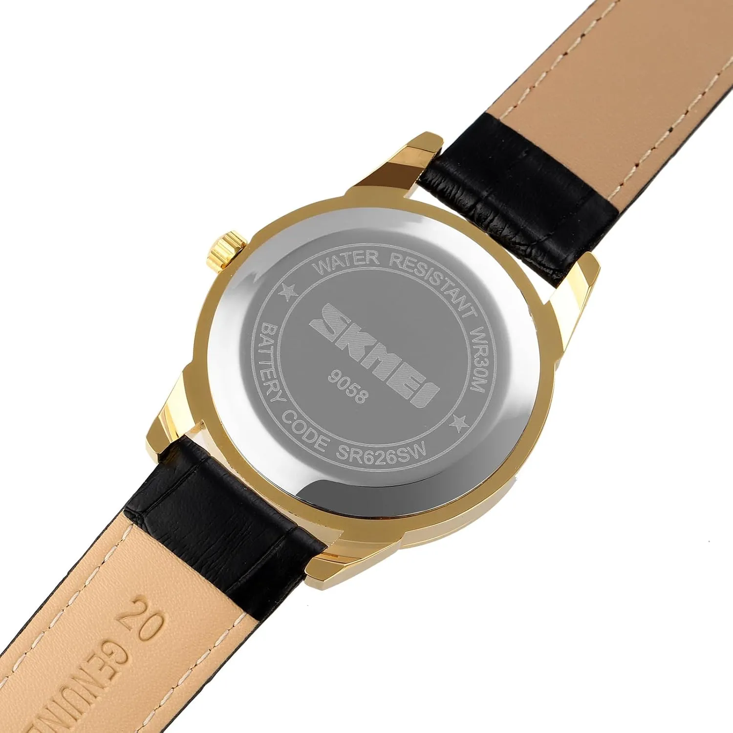 Wristwatch for Men transaction desegregate medicine and Women SKMEI Couple Watches Waterproof with Roman Numerals Business Casual Quartz 