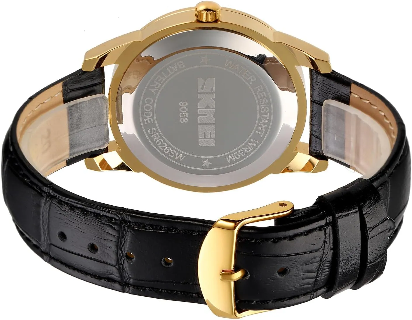 Wristwatch for Men transaction desegregate medicine and Women SKMEI Couple Watches Waterproof with Roman Numerals Business Casual Quartz 