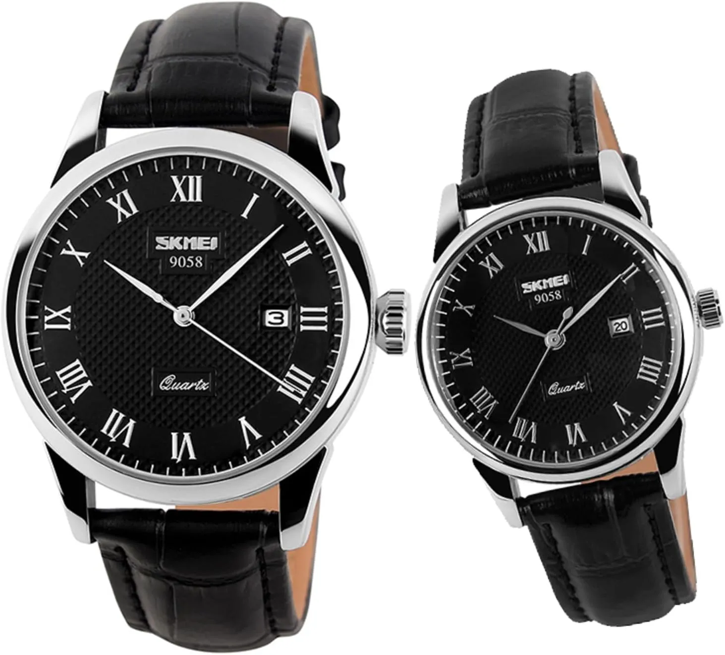 Wristwatch for Men transaction desegregate medicine and Women SKMEI Couple Watches Waterproof with Roman Numerals Business Casual Quartz 