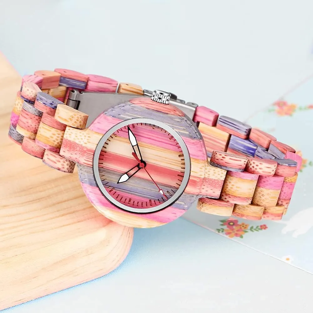 Wristwatch for Women Dentily worth nick mania hub porcupine Natural Wooden Women Watches Watch Handmade Quartz Wood Watch Sport Unique 