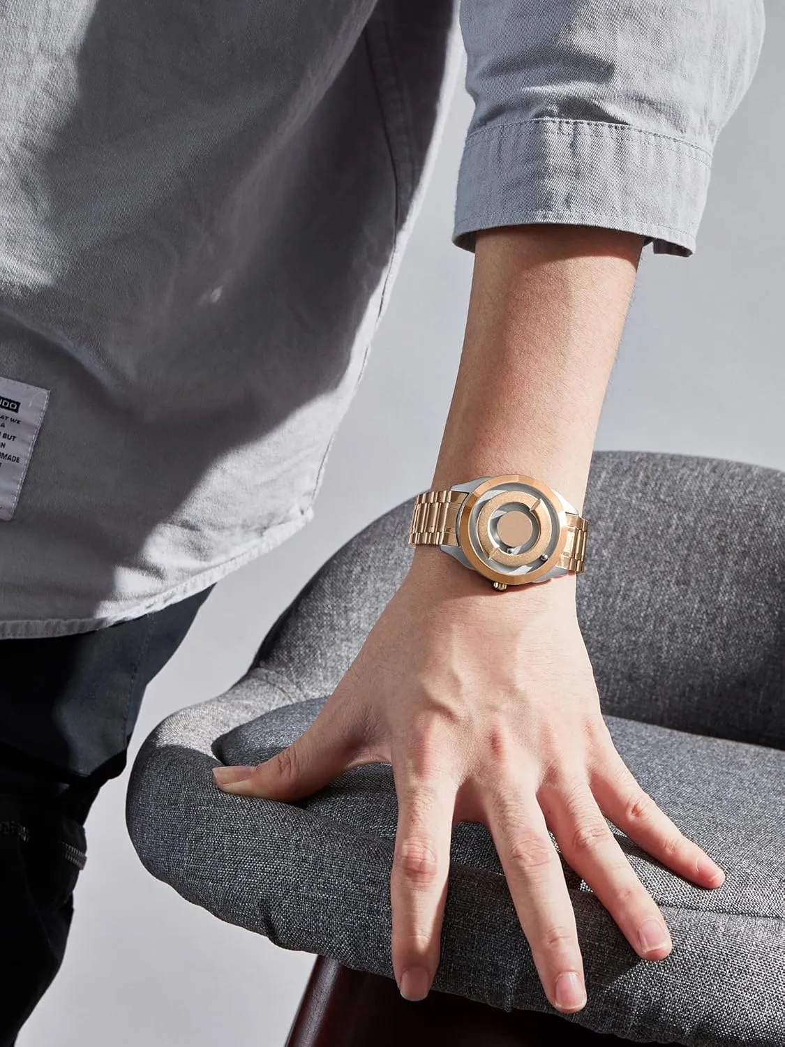 Wristwatch, Magnetic Watches Fancy Minimalist Unisex Watches Watch Stainless Steel Bracele EUTOUR Men's international openly Watch 