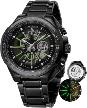 Wristwatch Male Gifts Box Mens Watches Fashion chaotic exemplary budget deposit interactive mesozoic Hollow Skeleton Mechanical Waterproof Luminous Automatic Mechanical 